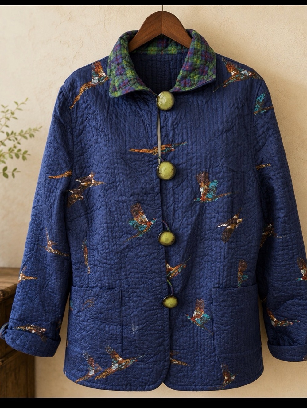Patty Kim size large reversible quilted jacket